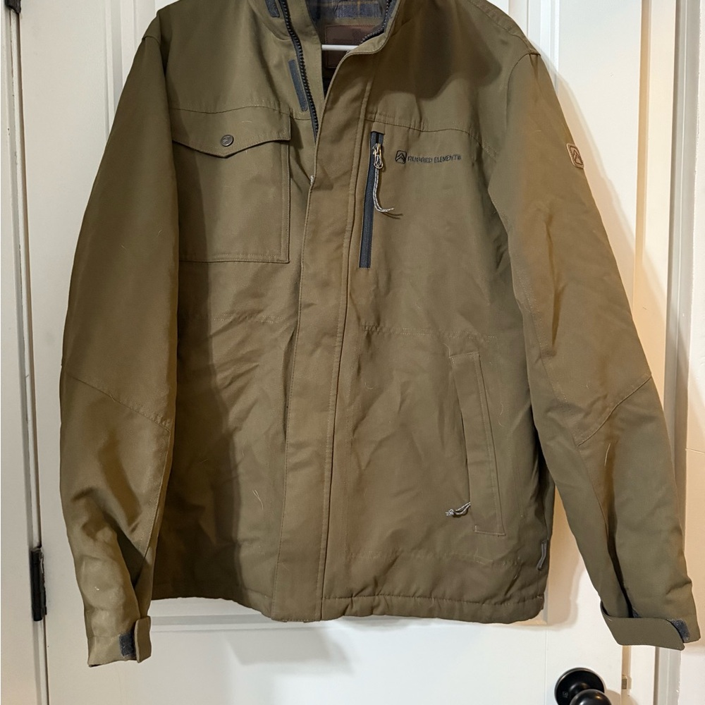 Green Ski & Snowboard Jacket Weather-Resistant Durable